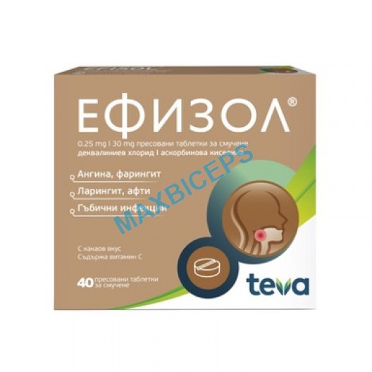 Efizol Lozenges: Soothe Sore Throat Pain & Inflammation 40 tabs