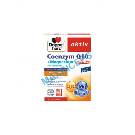 Doppelherz Active Coenzyme Q10 + Magnesium Extra: A Nutrient-Rich Supplement (30 Pcs)