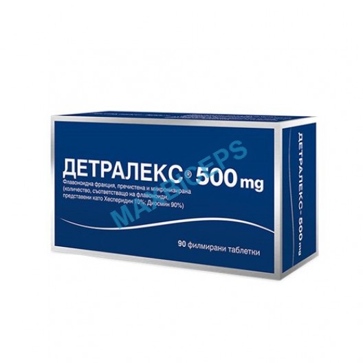 Detralex (OTC) – Proven Relief for Venous Insufficiency and Hemorrhoids 90 Tablets