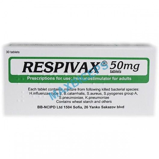 Respivax Immunostimulator for Adults - 50 mg (30 Tablets)