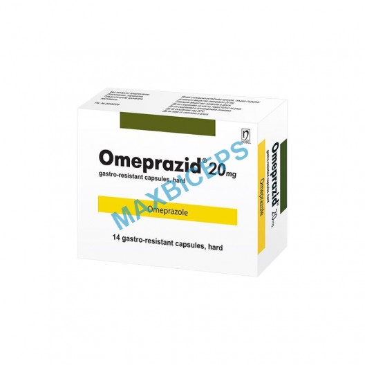 Omeprazid 20 mg – Fast Relief for GERD, Gastric Ulcers, & Acid Reflux (14 Capsules)