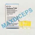 SUSTANON 250 ORGANON, KARACHI, PAKISTAN 3 AMP. ( 250MG/1ML )